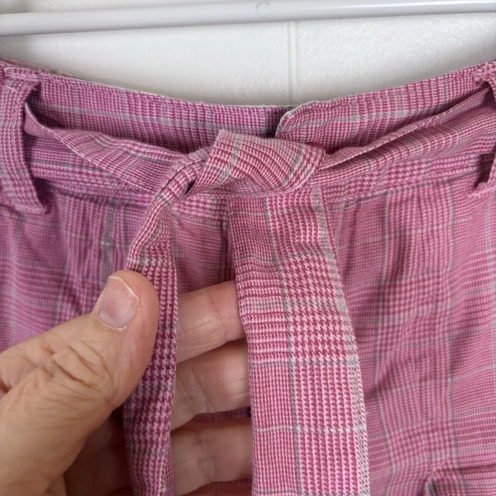 VTG Y2K Cherokee Pink Plaid Skirt Skort Shorts Pleated Girls Sz‎ 6-6X Adjustable
